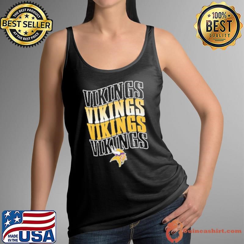 Minnesota Vikings Four Team Name Logo Fleece Shirt