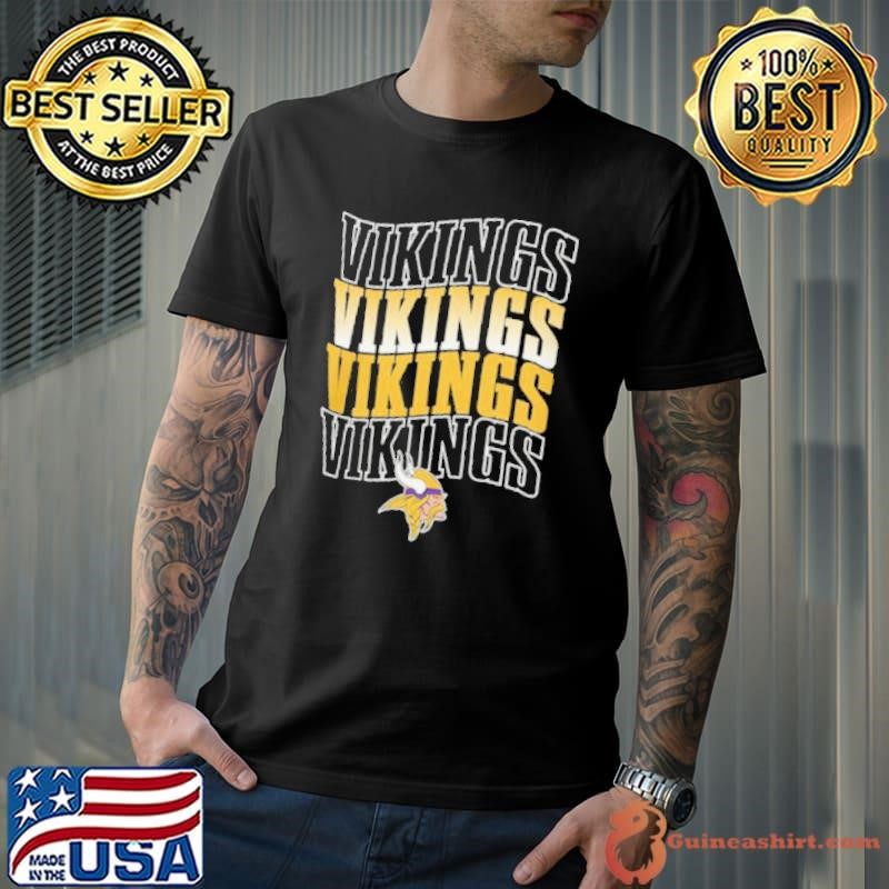 Minnesota Vikings Four Team Name Logo Fleece Unisex