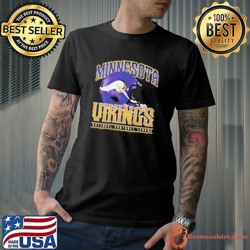 Minnesota Vikings Helmet Garment Dyed HeavyweighT Shirt