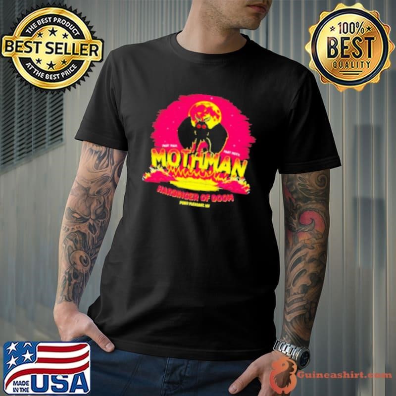 Mothman Harbinger Of Doom Funny Cute Cryptid Creature Retro Shirt