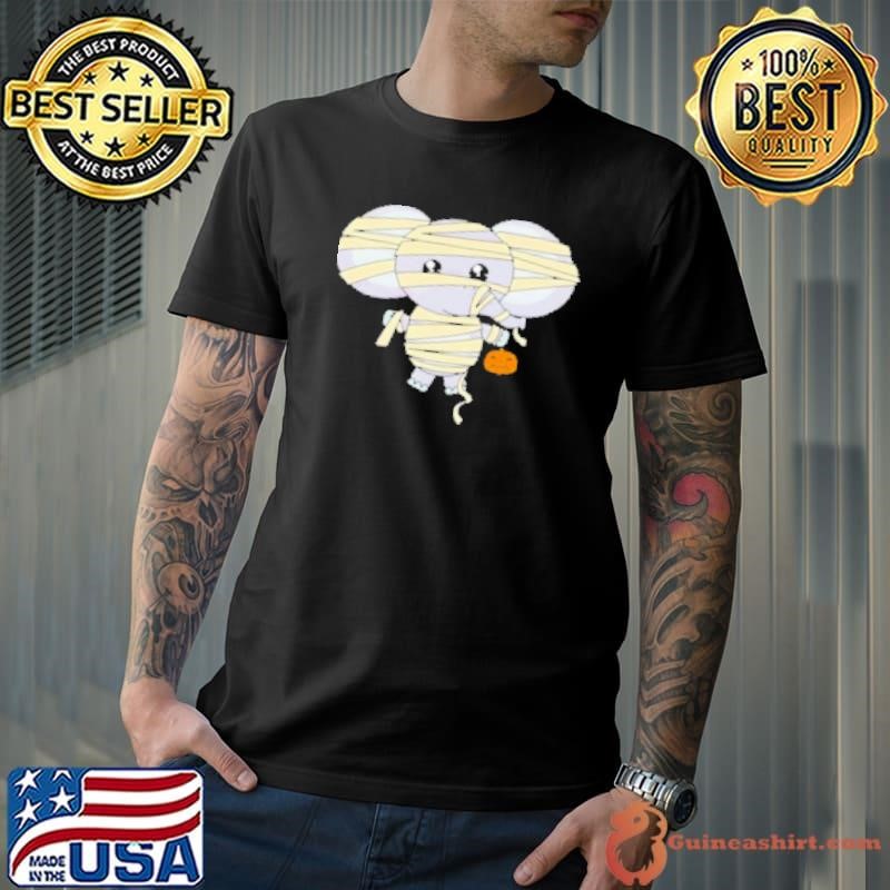 Mummy Elephant Trick or Treating Costume Cute Halloween 2024 Shirt