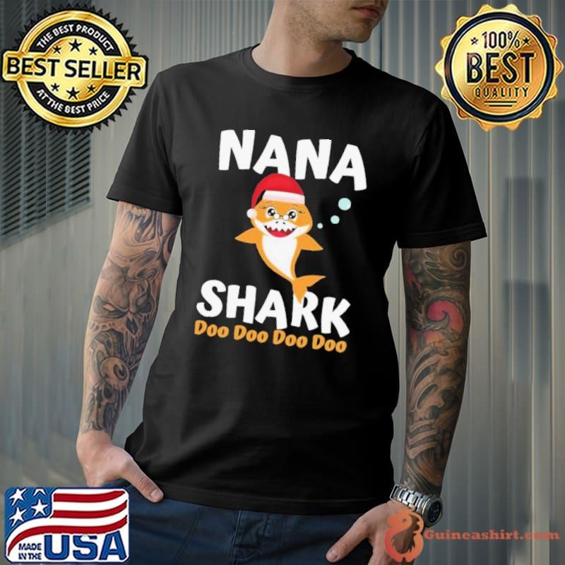 Nana Shark Christmas Mommy Shark Daddy Shark shirt
