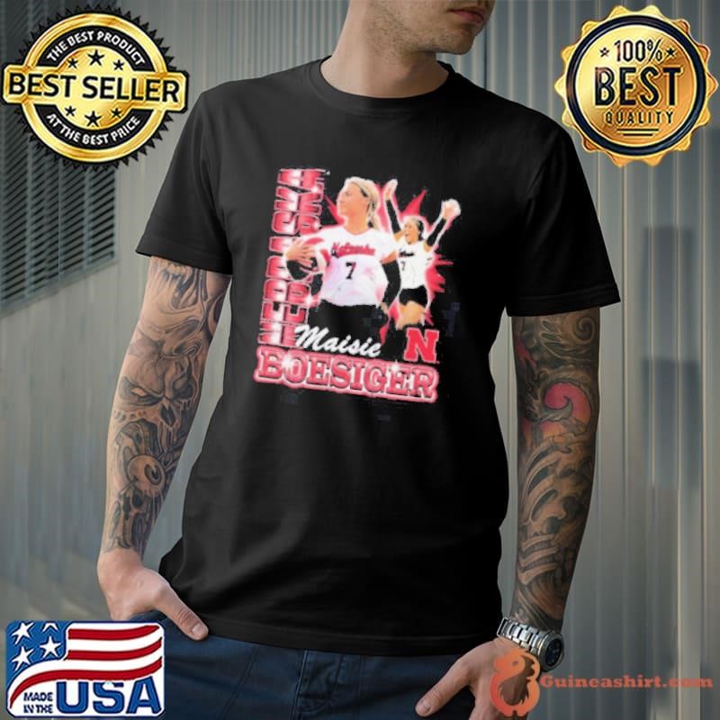 Nebraska Volleyball Maisie Boesiger 90s Retro shirt