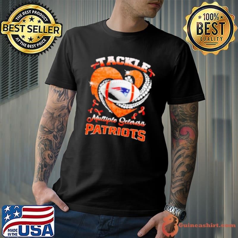 New England Patriots tackle multiple sclerosis diamond heart Unisex