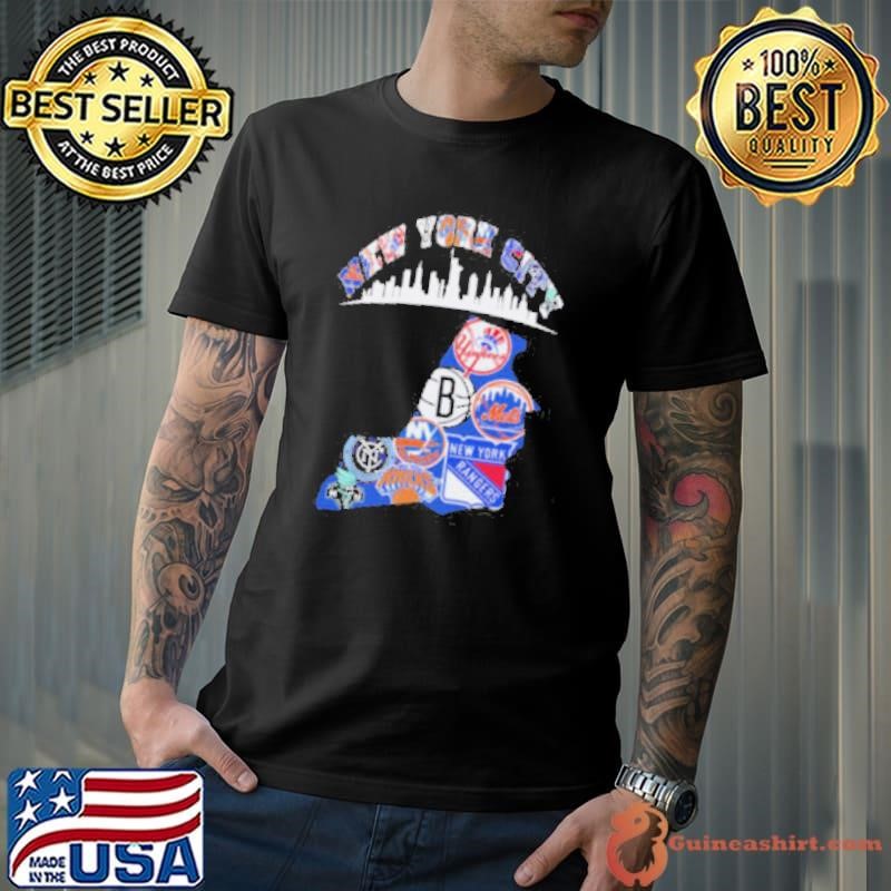 New York City teams collage shirt