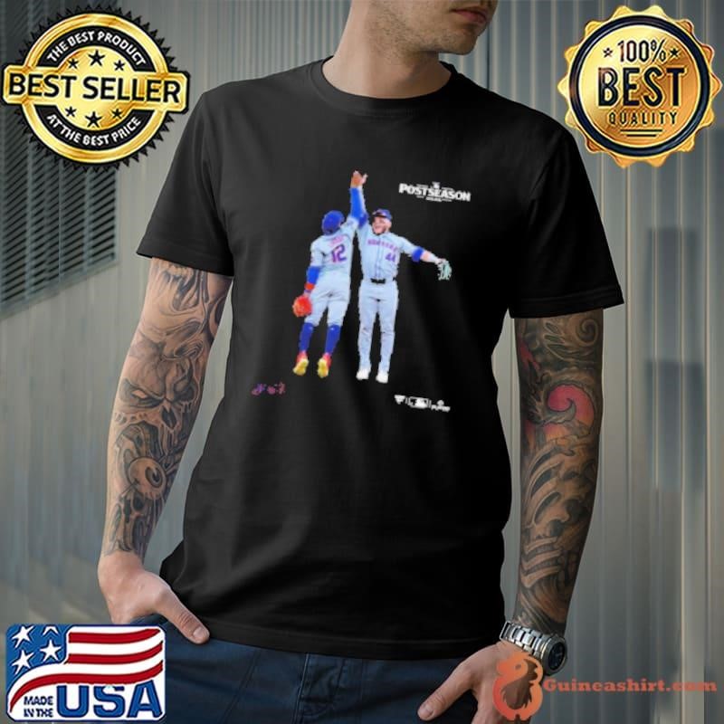 New York Mets Harrison Bader And Francisco Lindor 2024 MLB Postseason Moments Shirt