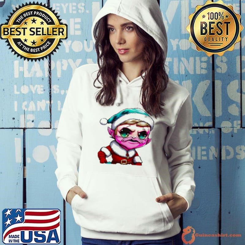 Nice Cartoon Character with Santa Claus Hat and Pink Beard Shirt