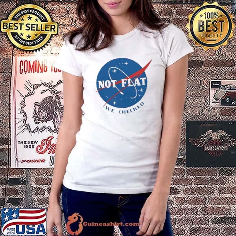 Not Flat We Checked Logo Ladiestee