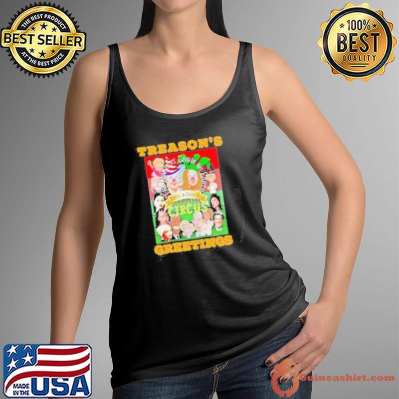 Official Swamp Xmas Wreath Biden Squad Trump Ugly Christmas Tank Top