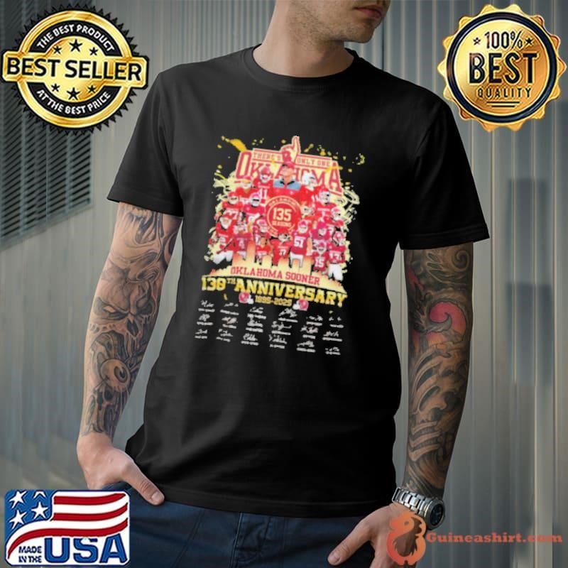 Oklahoma Sooner There’s Only One 130th Anniversary 1895 2025 Signatures Shirt