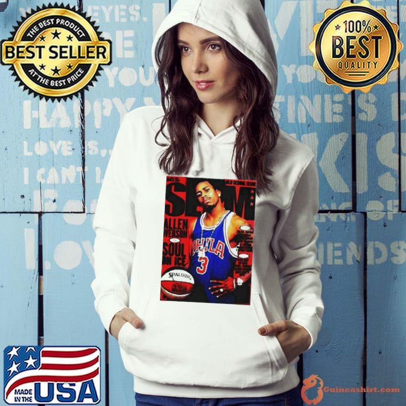 Old school issue slam allen iverson soul on ice shirt