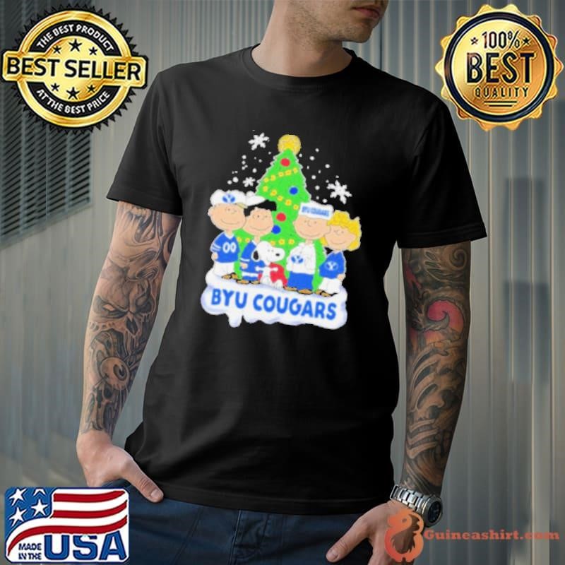 Peanuts Characters X Byu Cougars Christmas Shirt