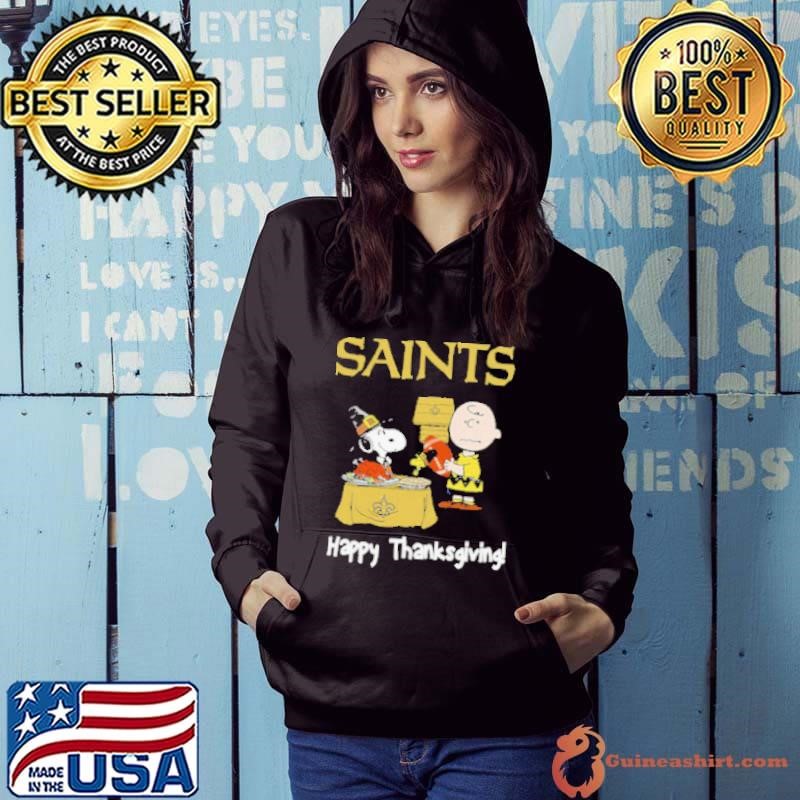 Peanuts New Orleans Saints Football Happy Thanksgiving Hoodie