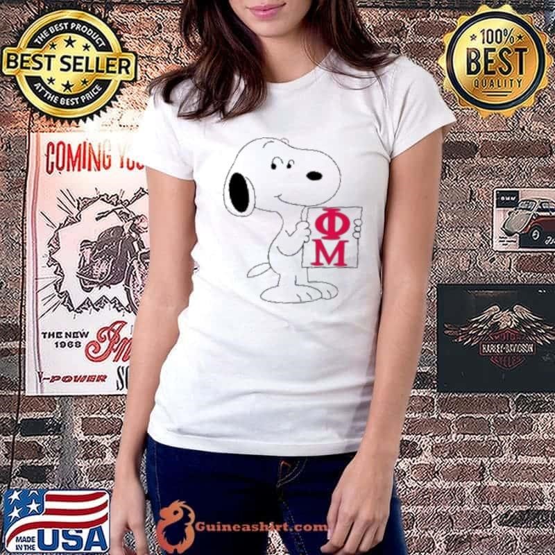Phi Mu Snoopy Transparent Shirt