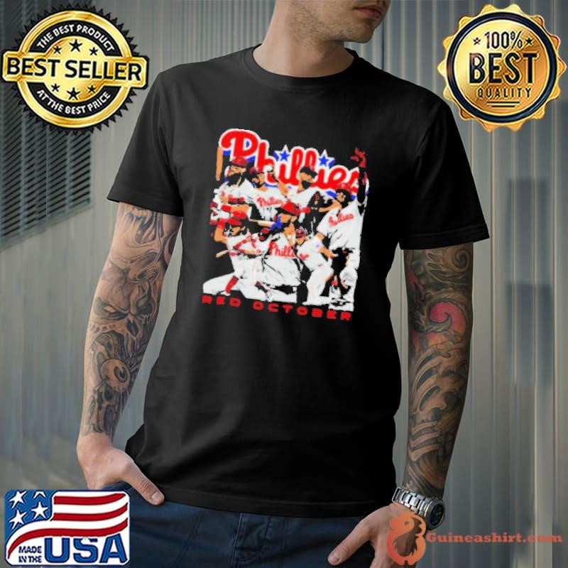 Philadelphia Phillies Red October starting line up shirt
