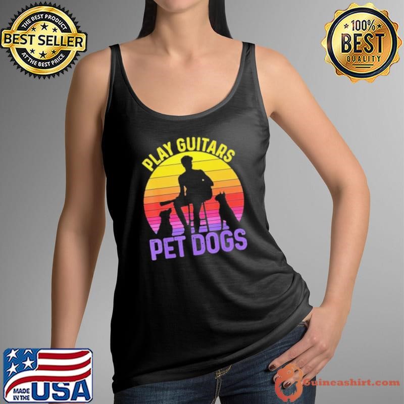 Play guitars pet dogs vintage shirt