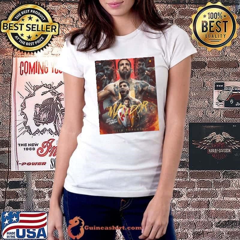 Poster Ilia Topuria El Matador UFC 2024 Featherweight Champions shirt