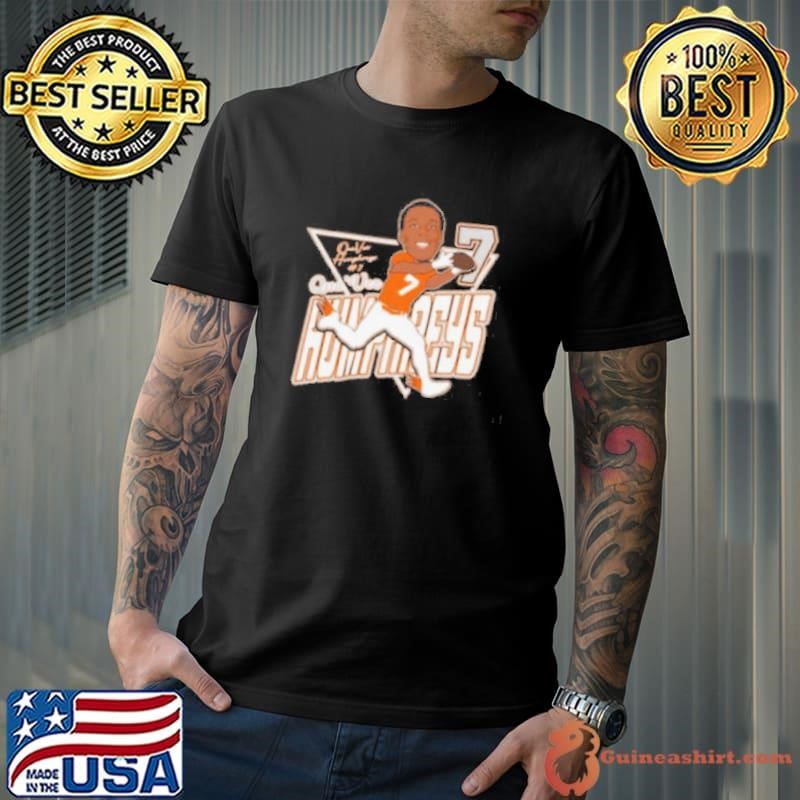 Qua’Vez Humphreys 7 NCAA Sam Houston Bearkats football Caricature Signature shirt