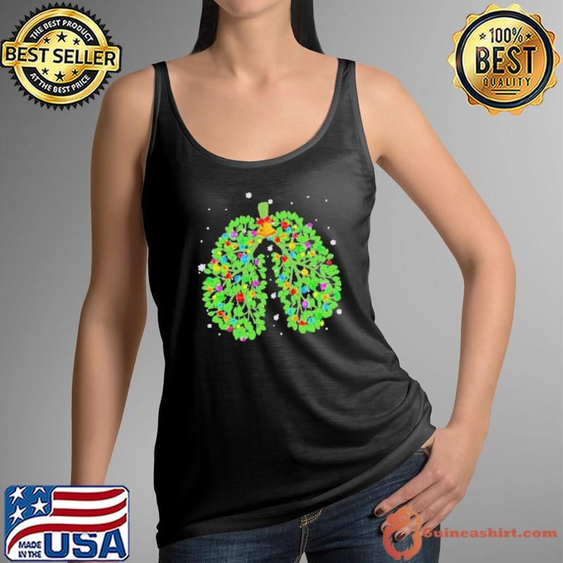 Respiratory therapy lung christmas shirt