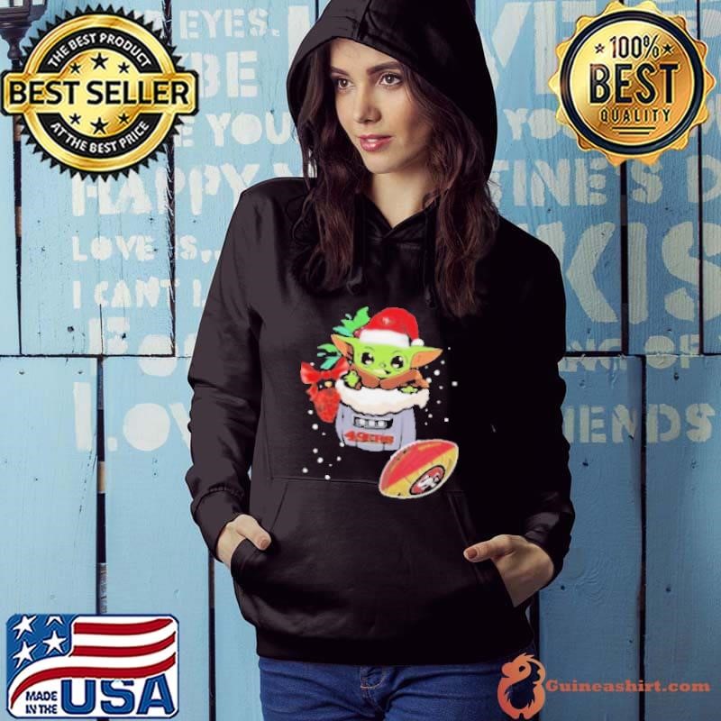San Francisco 49ers Baby Yoda Merry Christmas 2024 Hoodie
