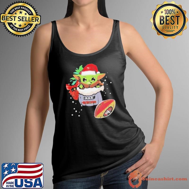 San Francisco 49ers Baby Yoda Merry Christmas 2024 Tank Top
