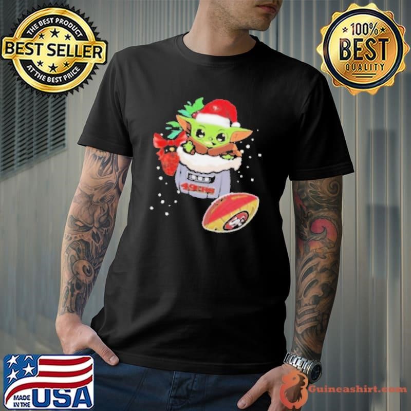 San Francisco 49ers Baby Yoda Merry Christmas 2024 Shirt