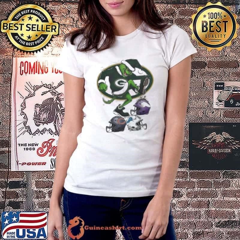 Santa Grinch Green Bay Packers Stomp On NFL Teams Christmas 2024 Ladiestee