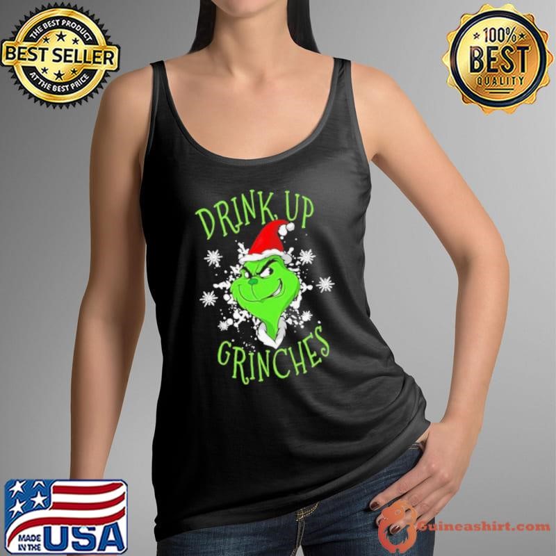 Santa Grinch drink up Grinches Christmas shirt