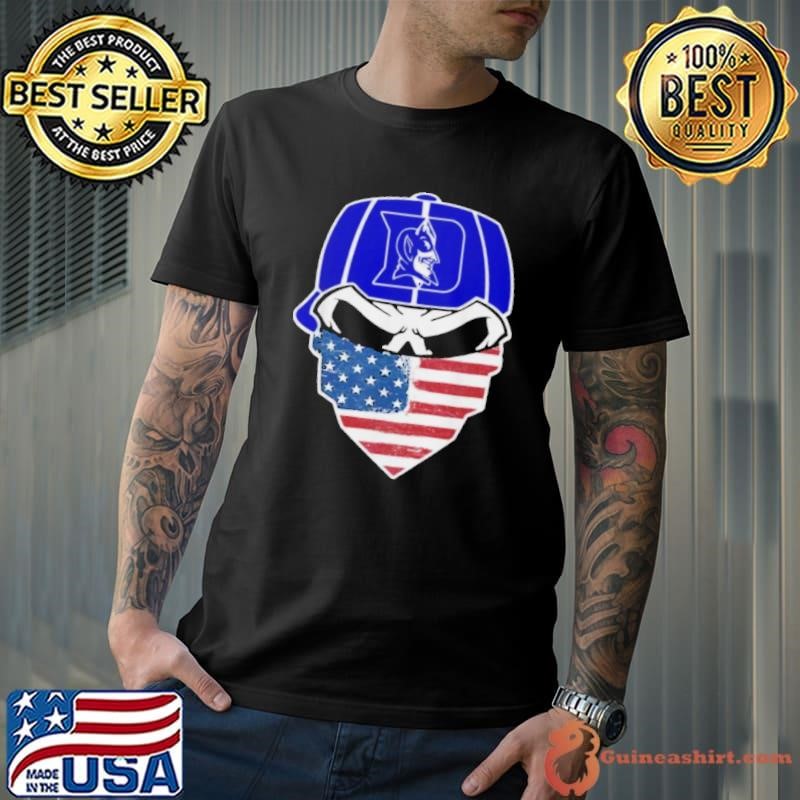 Skull Face Mask American Flag Hat Duke Blue Devils Unisex