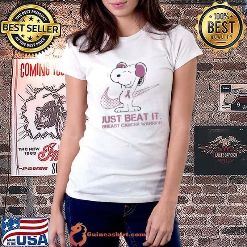 Snoopy Breast Cancer Warrior Just Beat It 2024 Ladiestee