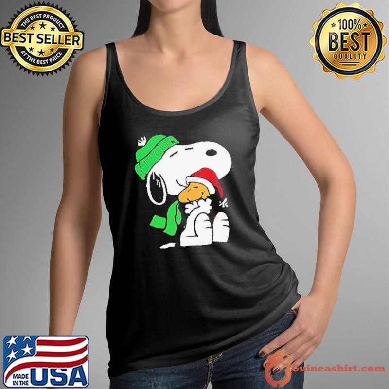 Snoopy hug Woodstock merry christmas shirt