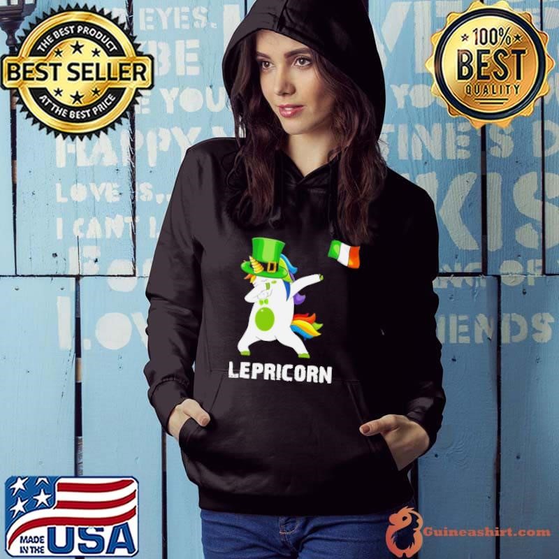St Patrick’s Day Unicorn Dabbing Lepricorn Hoodie