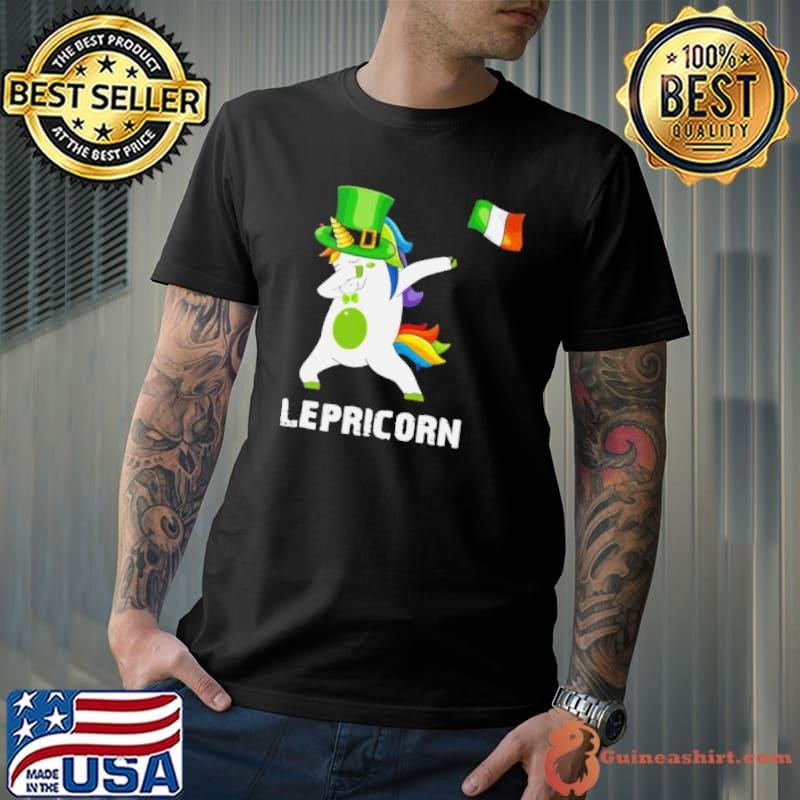 St Patrick’s Day Unicorn Dabbing Lepricorn Unisex