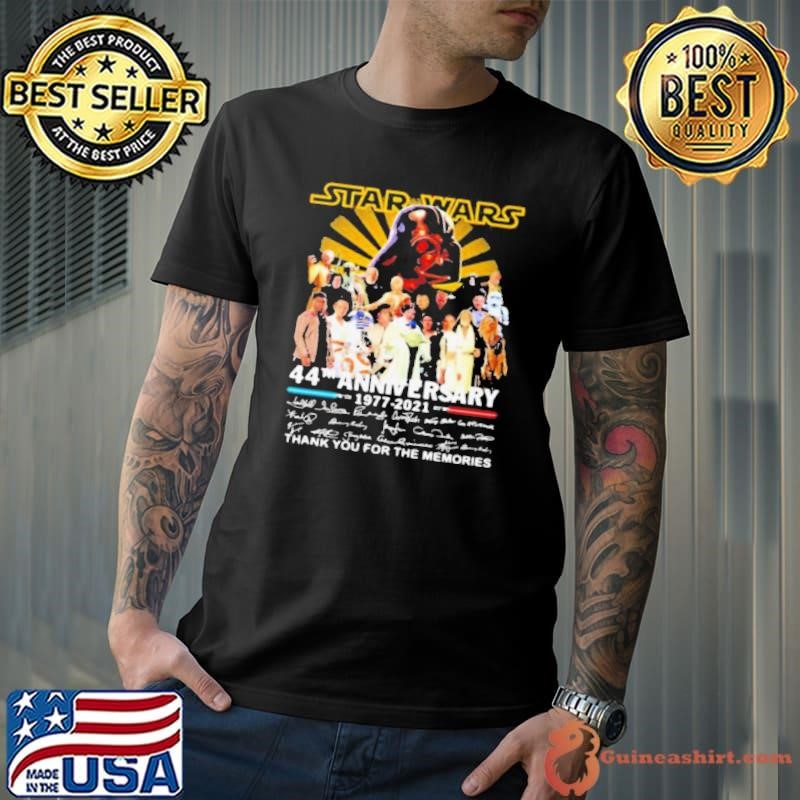 Star Wars 44th Anniversary 1977 2021 Thank You For The Memories Signuature Unisex