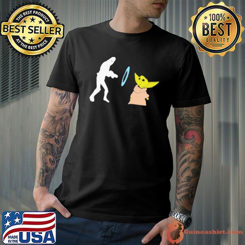 Star Wars Mandalorian Baby Yoda Grogu stunned shirt