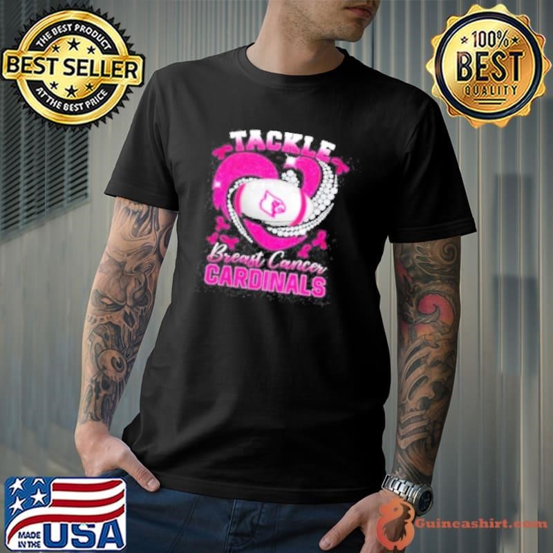 Tackle Breast Cancer Louisville Cardinals Diamond Heart Unisex