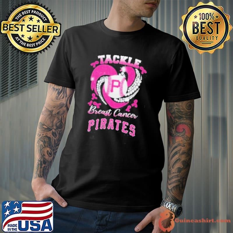 Tackle Breast Cancer Pittsburgh Pirates Diamond Heart Unisex