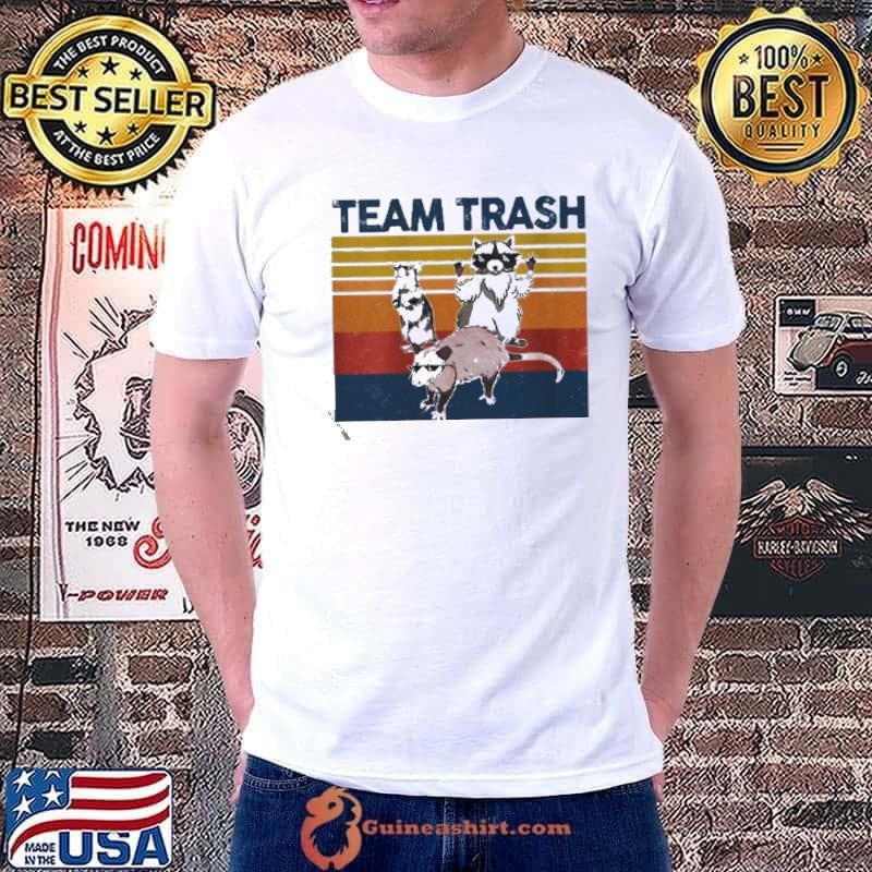 Team Trash Animals Garbage Gang Opossum Raccoon Rat shirt