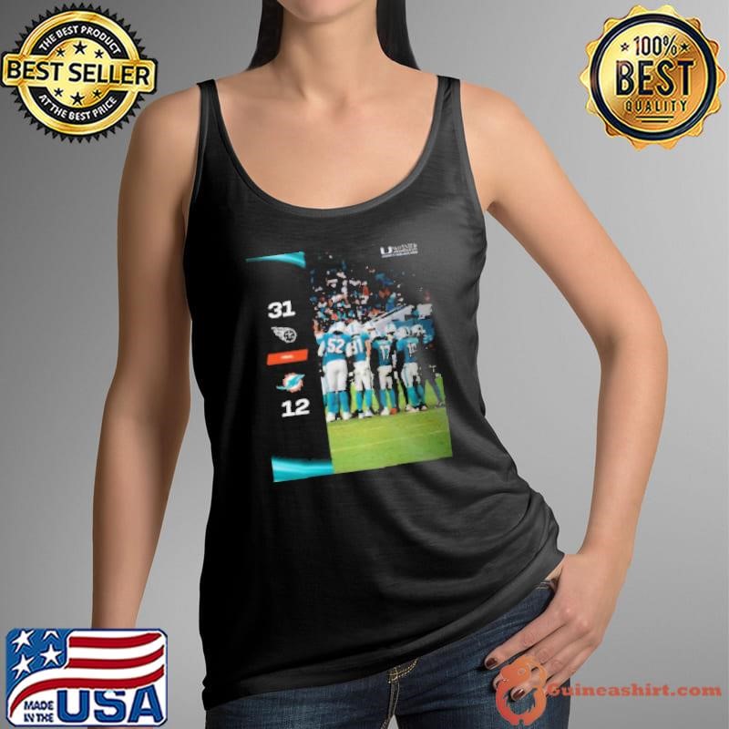 Tennessee Titans Win 31 12 Miami Dolphins 2024 NFL Season Matchup Tank Top