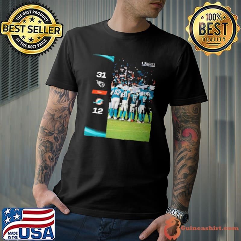 Tennessee Titans Win 31 12 Miami Dolphins 2024 NFL Season Matchup shirt