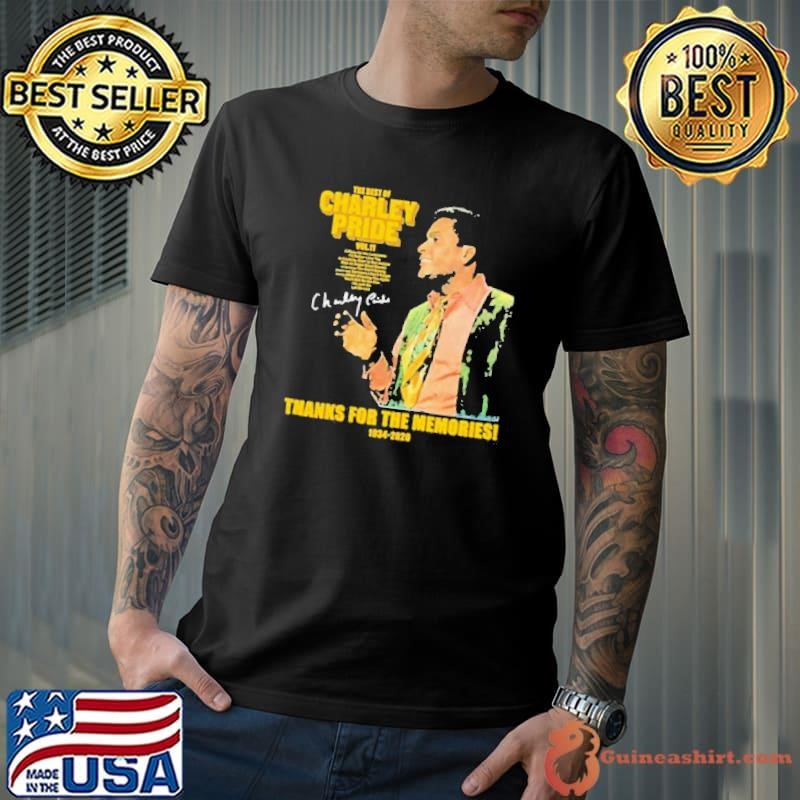 The Best Of Charley Pride Thank You For The Memories 1934 2020 Signature shirt