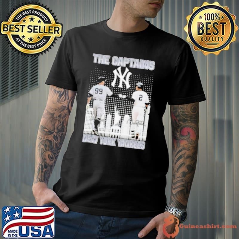 The Captains New York Yankees Aaron James Judge And Derek Jeter Signatures Skyline 2024 Unisex