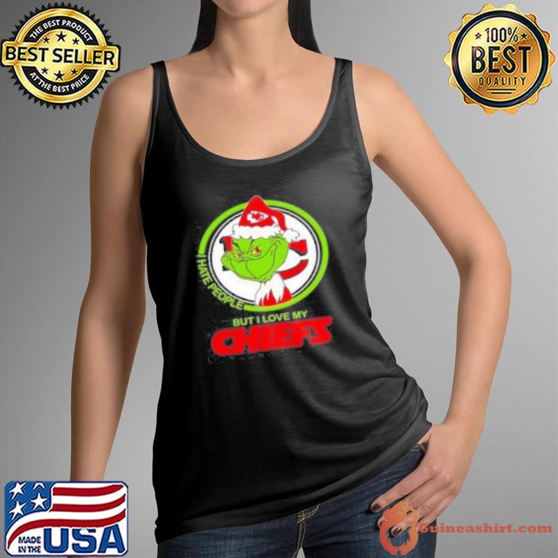 The Grinch I Hate People But I Love My Kansas City Chiefs 2024 Shirt