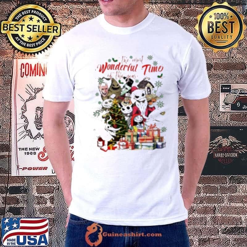 The Most Wonderful Time Of The Year Nightmare Christmas Jack And Sally 2024 Shirt
