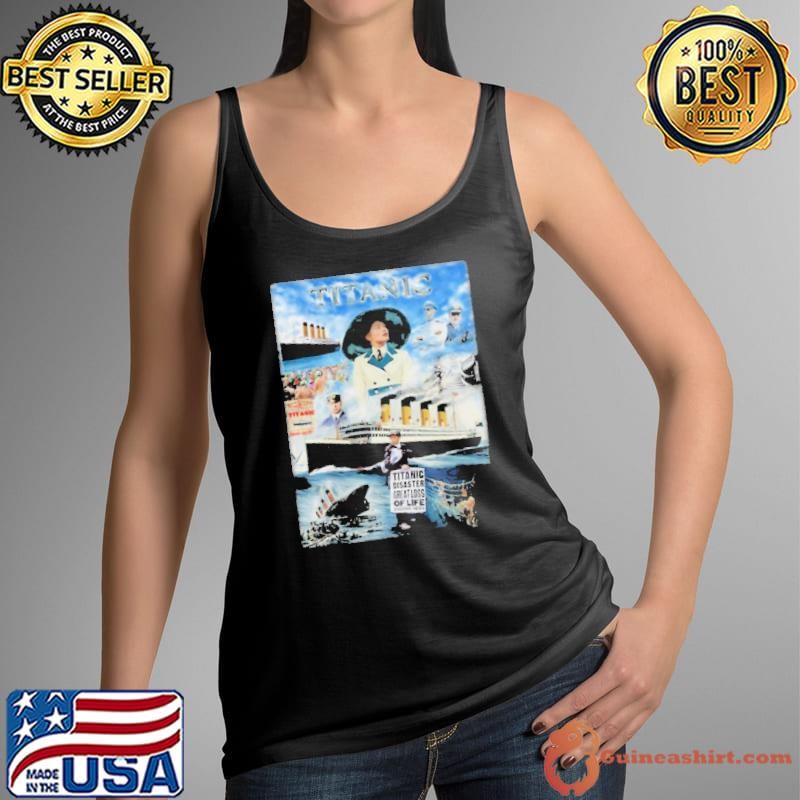 Titanic Sinking Poster Vintage Memorabilia Movie shirt