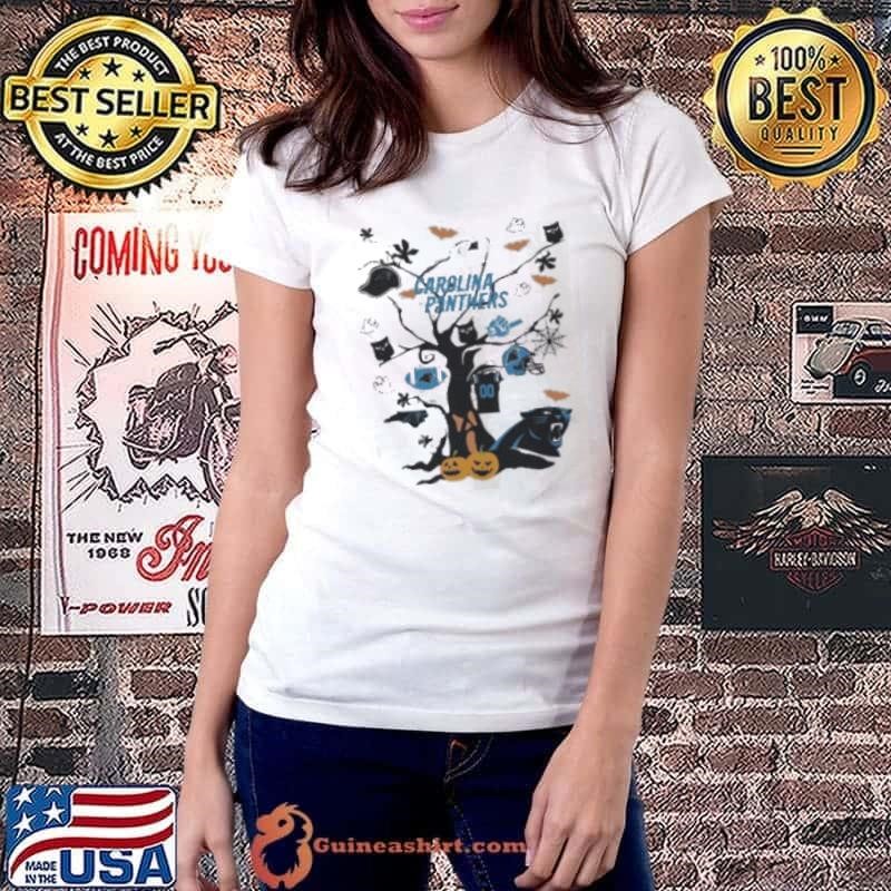 Tree Halloween Carolina Panthers NFL Team 2024 Ladiestee
