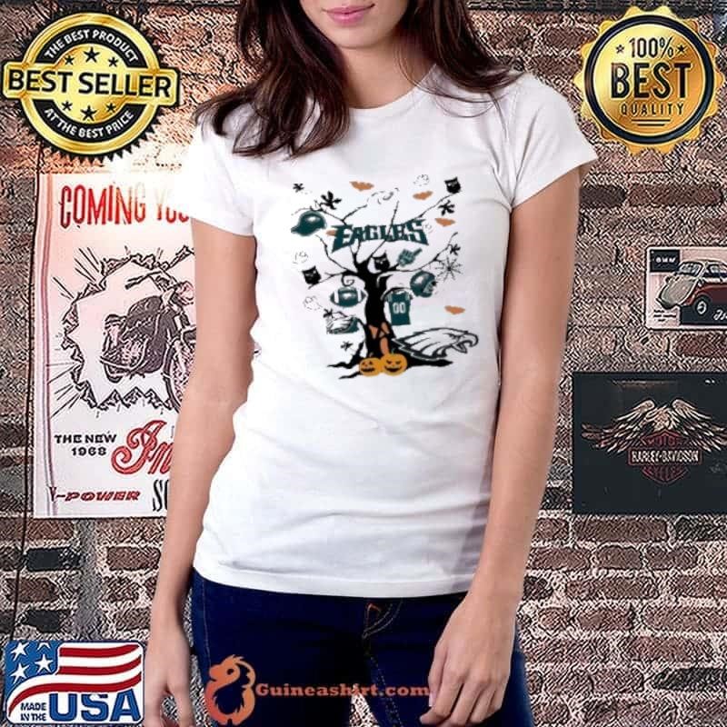Tree Halloween Philadelphia Eagles NFL Team 2024 Shirt