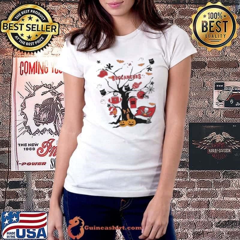 Tree Halloween Tampa Bay Buccaneers NFL Team 2024 Shirt