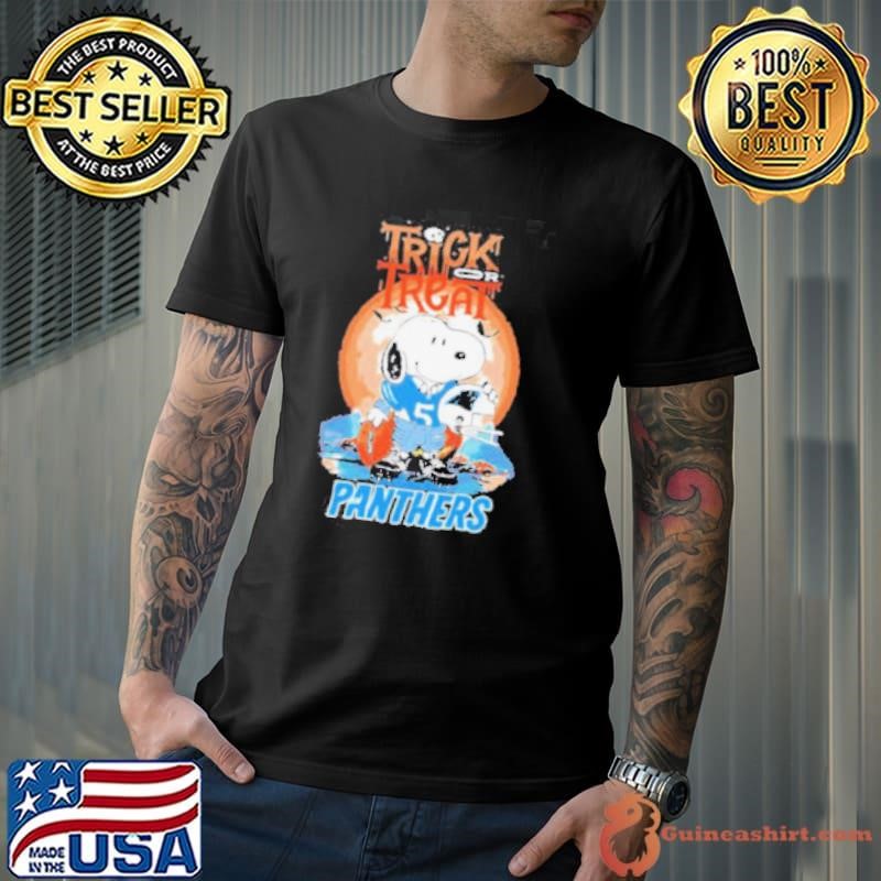 Trick Treat Snoopy Teams Carolina Panthers Nfl Shirt