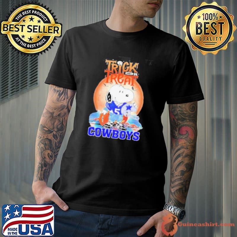 Trick Treat Snoopy Teams Dallas Cowboys Halloween Shirt